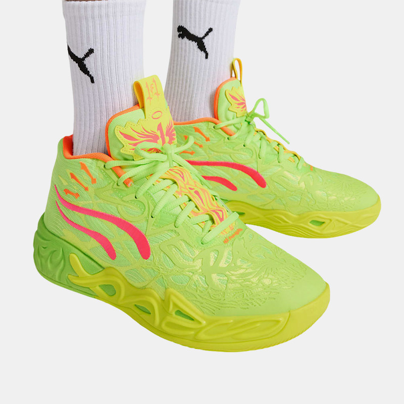 Puma/彪马正品四季款男女款舒适防滑训练中帮经典篮球鞋311421-01