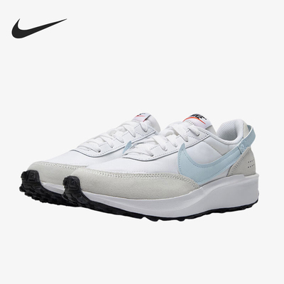 耐克男女低帮华夫运动鞋系带透气