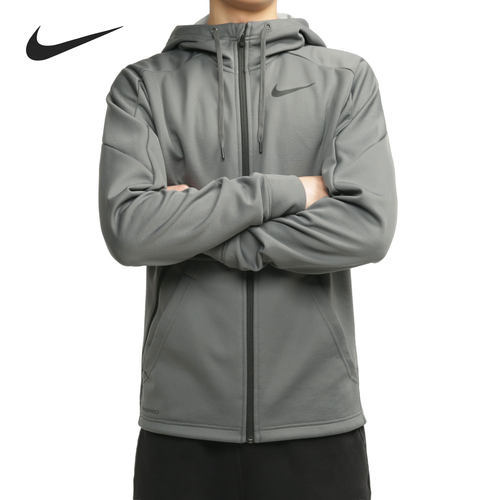 Nike/耐克正品 THERMA 男子加绒开襟训练运动夹克外套CU7359