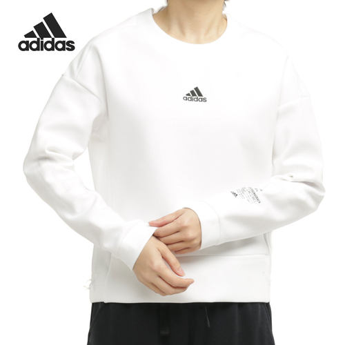 Adidas/阿迪达斯正品女子简单舒适休闲运动套头卫衣 GM1458