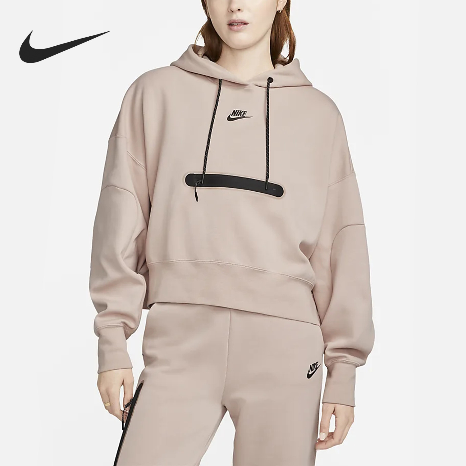 Nike/耐克正品2022秋冬女子休闲简约运动连帽卫衣DR4974-601