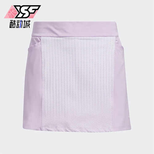 Adidas/阿迪达斯正品夏季大童休闲时尚印花高尔夫运动短裙HG5898