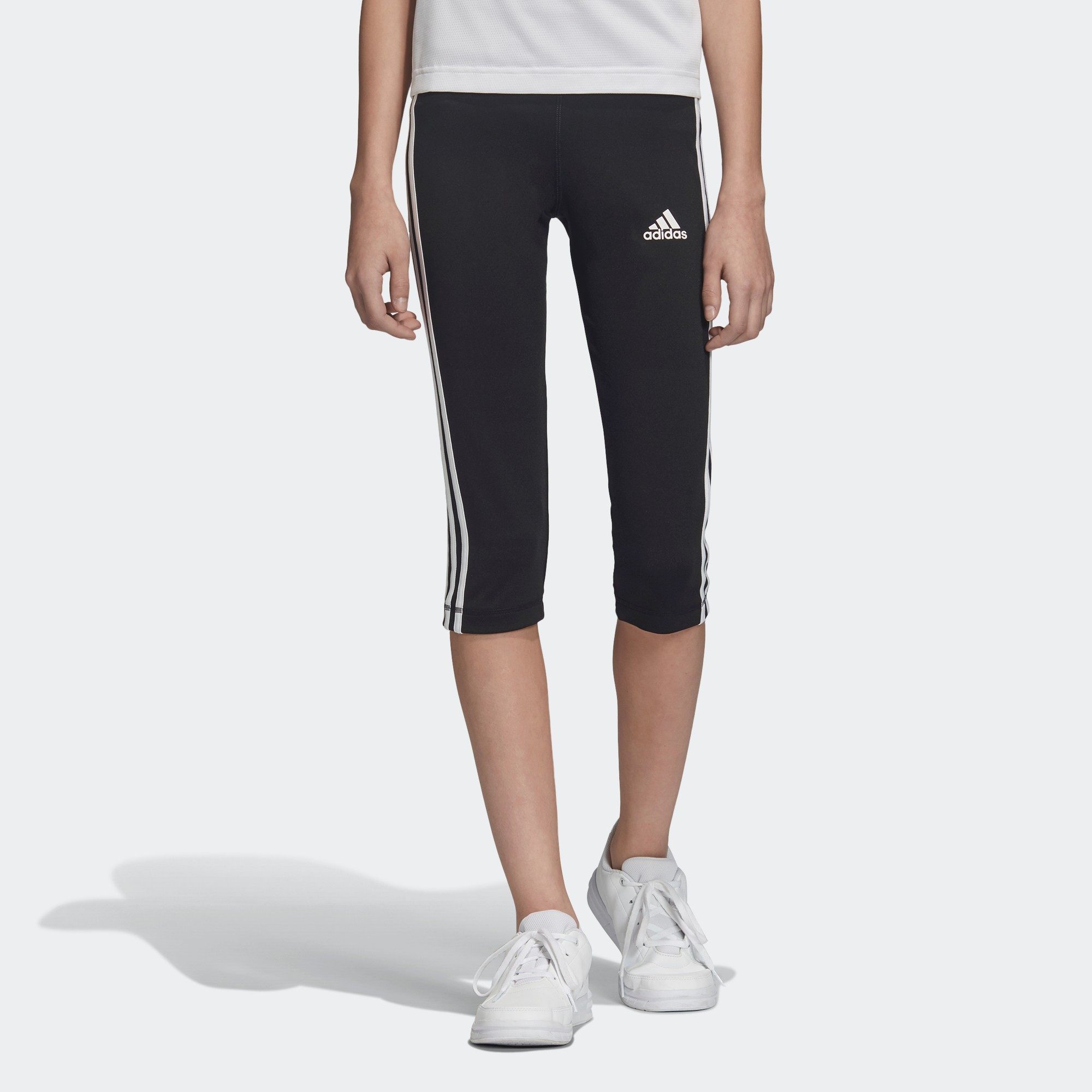 Adidas/阿迪达斯正品女大童 TR EQ 3S 34T clima打底裤DV2760