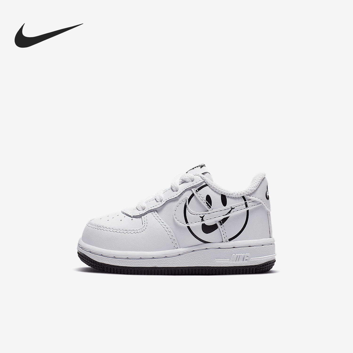 Nike/耐克正品FORCE 1 LV8 2婴童图案轻便休闲板鞋BQ8275-100
