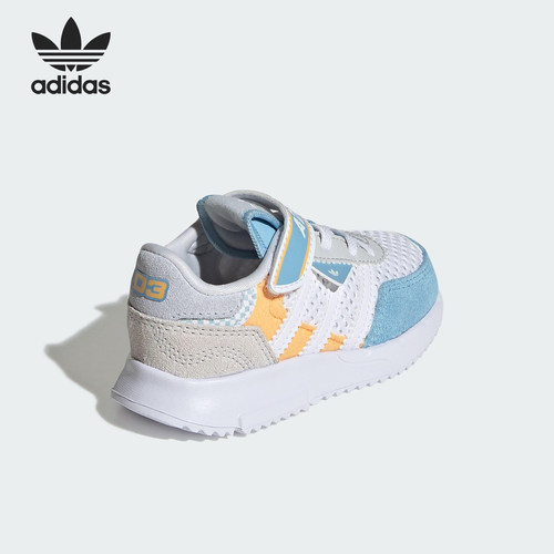 Adidas/阿迪达斯正品三叶草婴童魔术贴日常耐磨运动鞋JS2479