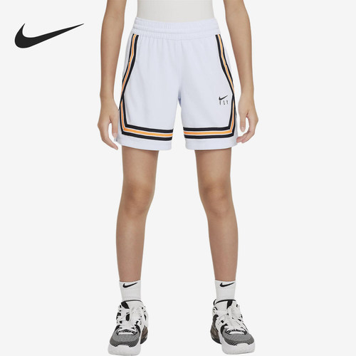 Nike/耐克正品儿童时尚休闲松紧高腰合身五分短裤DA1086-085