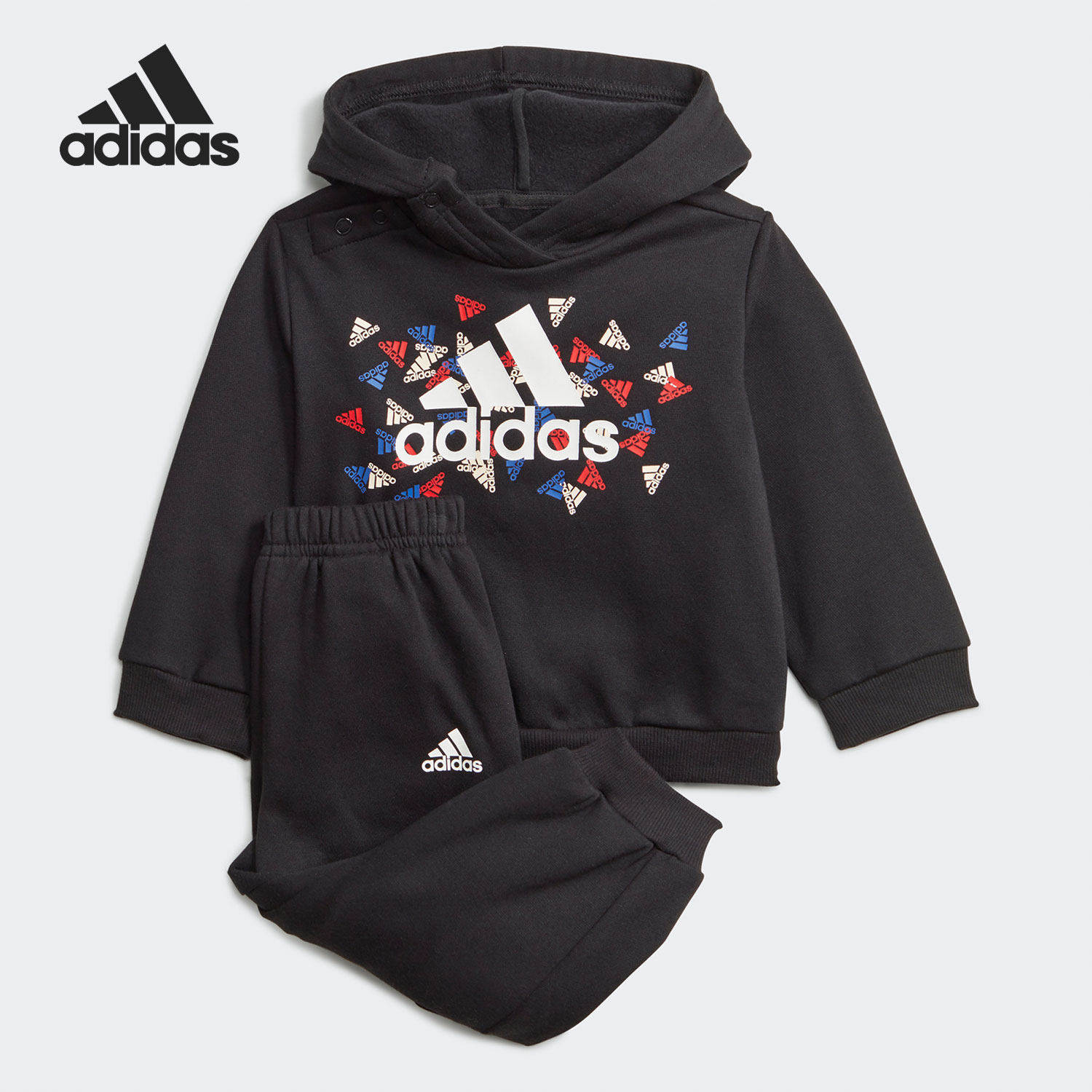 Adidas/阿迪达斯正品休闲婴童时尚潮流运动舒适两件套 GT9502,童装/婴儿装/亲子装,套装,淘宝优惠券,粉丝福利购,淘宝优惠卷