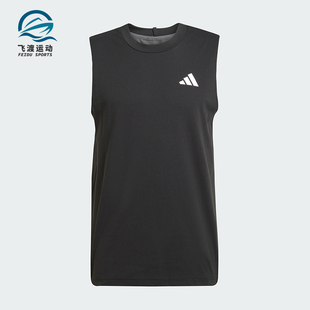 TOP男士 Adidas TANK 夏季 休闲运动健身背心T恤JE5674 阿迪达斯正品