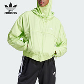 WINDB女子运动健身连帽夹克IL6978 HYGLM Adidas 阿迪达斯正品