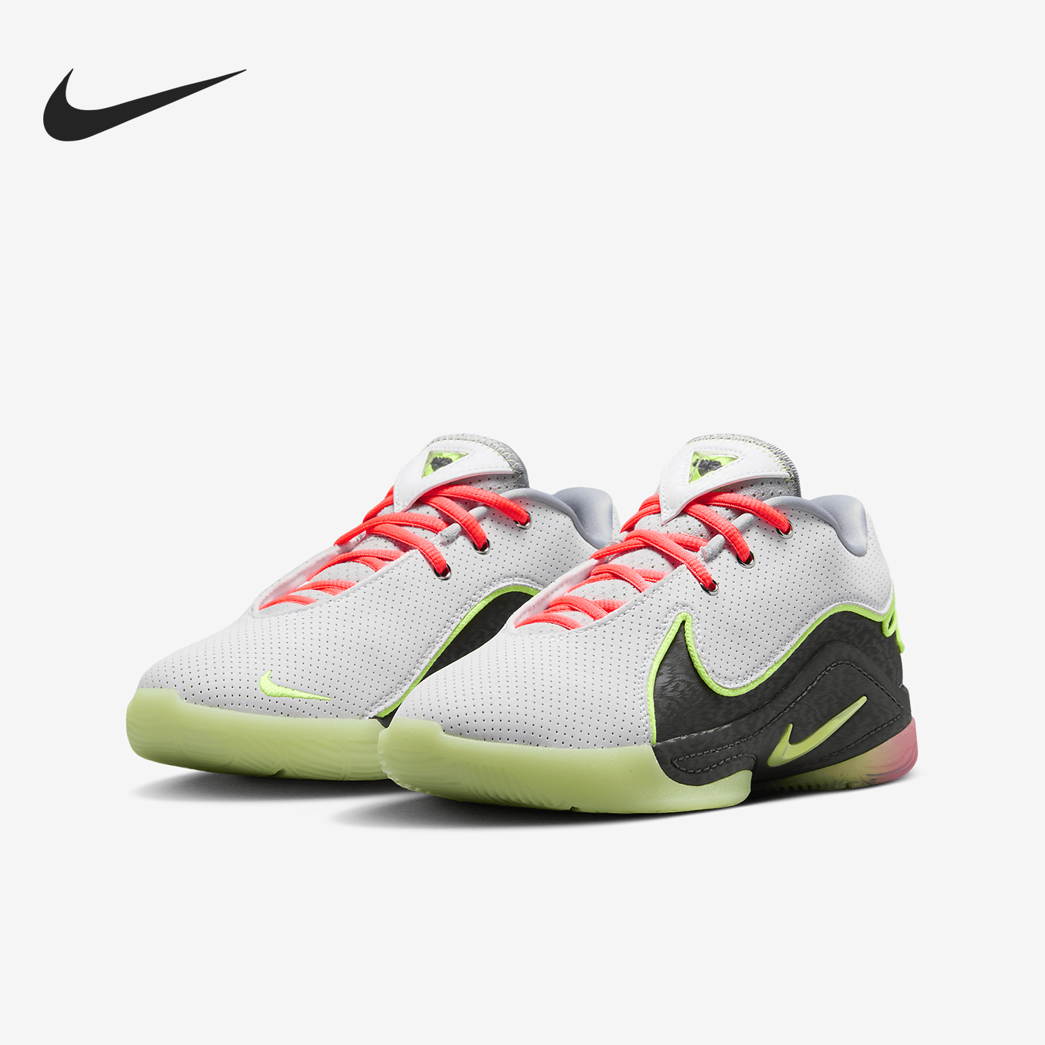 耐克儿童透气缓震中帮耐磨篮球鞋