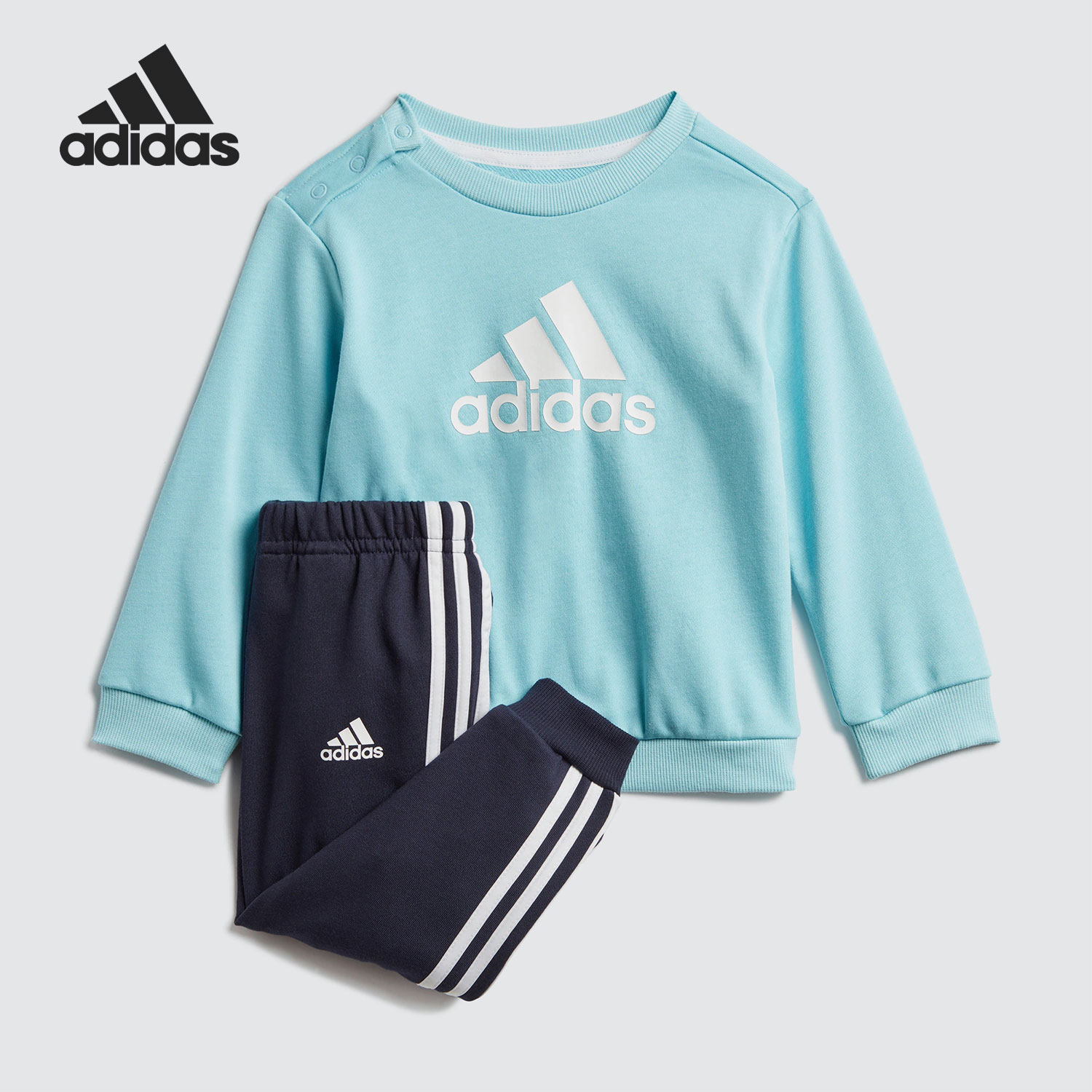 Adidas/阿迪达斯正品新款春秋婴童长袖裤子运动套装GN7259