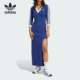 V领连衣裙IP2987 26夏三叶草女士侧开叉中袖 Adidas 阿迪达斯正品