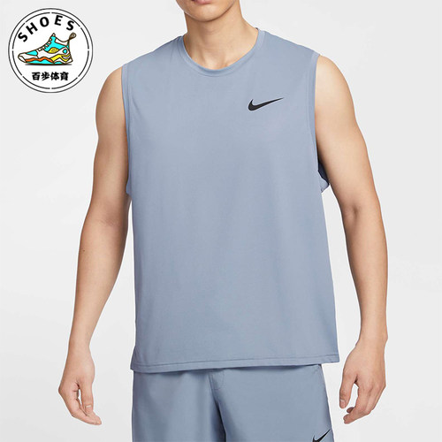 Nike/耐克正品2025夏季款男士跑步透气圆领训练T恤背心CZ1185-493