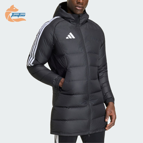 Adidas/阿迪达斯正品男士拒水防风保暖运动连帽羽绒服KR9320