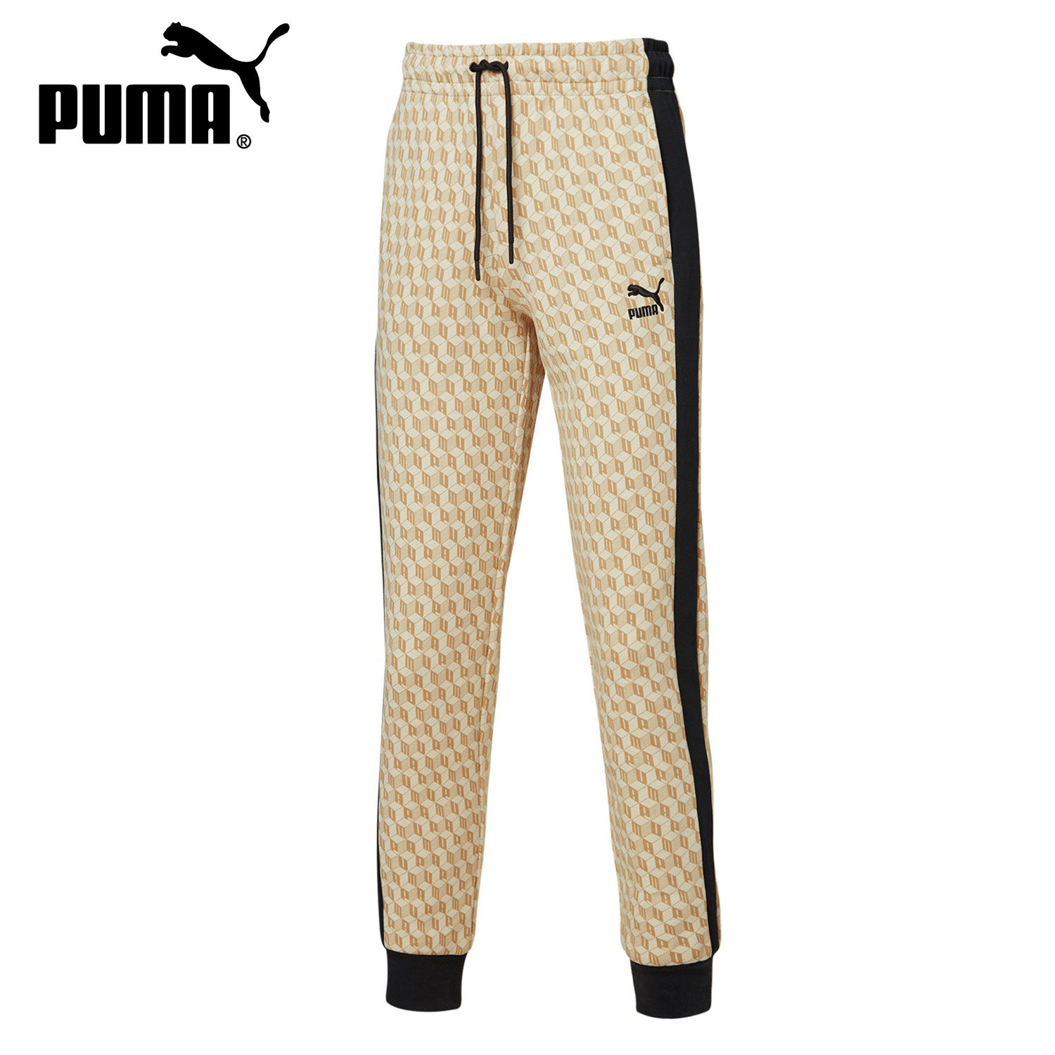 PUMA/彪马正品 新款男子印花抽绳收口休闲长裤卫裤 596743,运动服/休闲服装,运动长裤,淘宝优惠券,粉丝福利购,淘宝优惠卷
