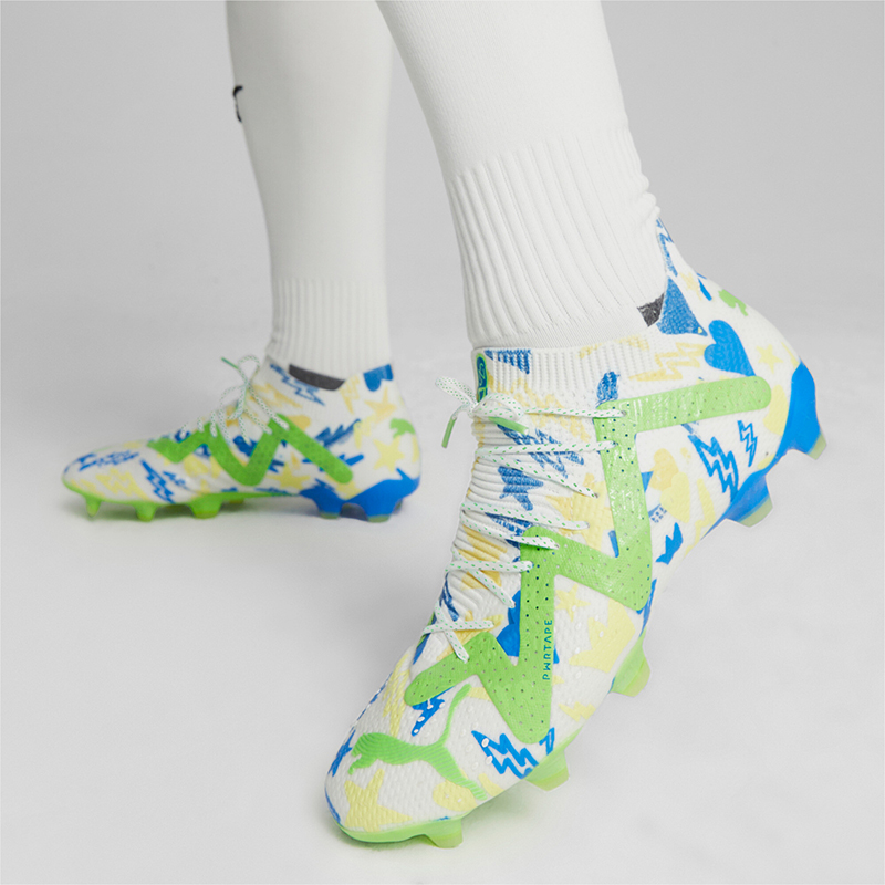 Puma/彪马正品新款男士运动透气高帮耐磨缓震足球鞋107610-01