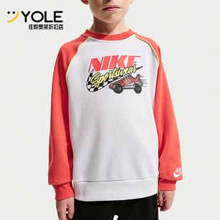 小童日常圆领拼接针织卫衣IU5326 Nike 款 2025冬季 100 耐克正品