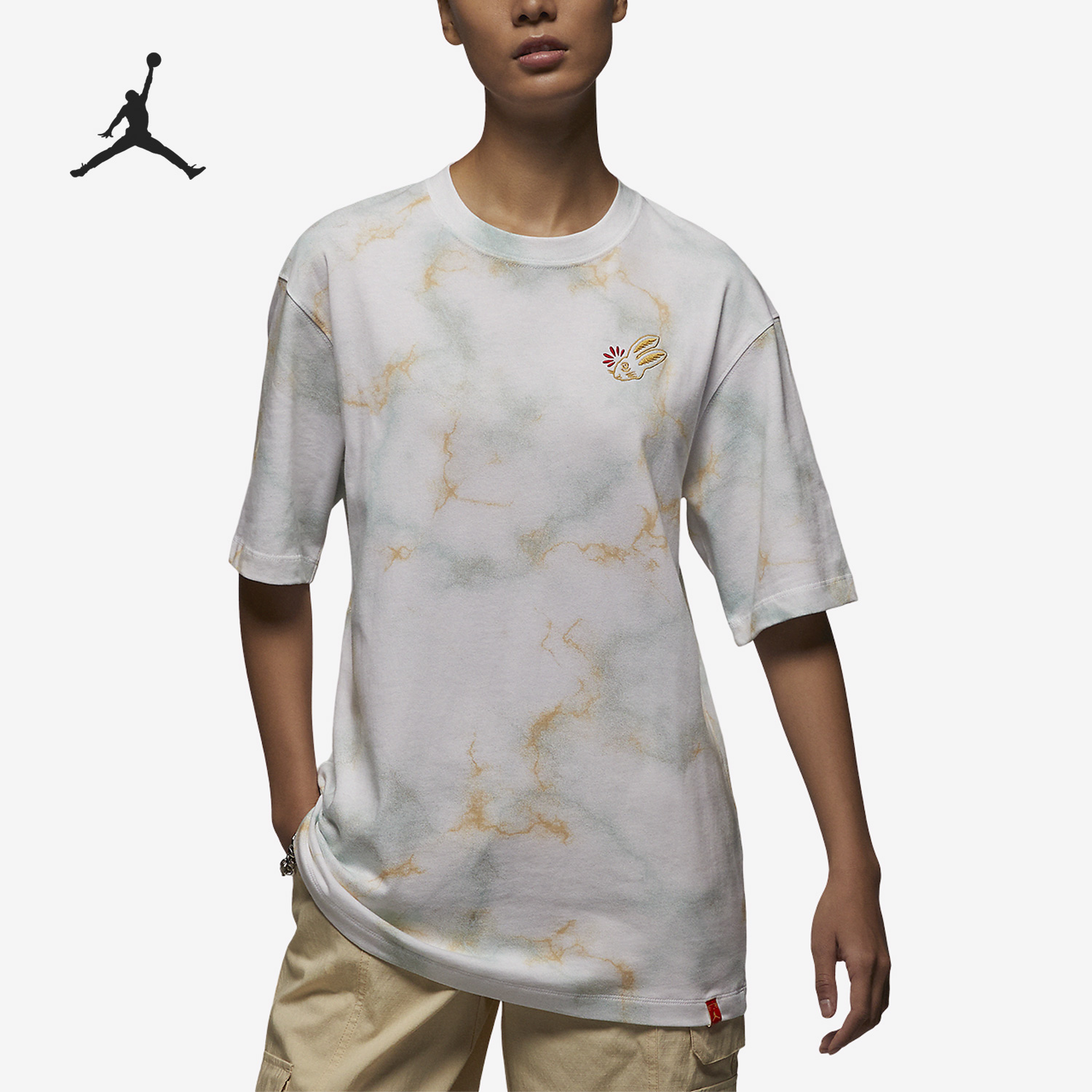 Nike/耐克正品新款女子运动休闲透气圆领短袖T恤FB1638-108