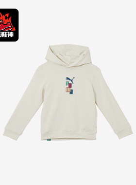 Puma/彪马正品夏季大童套头时尚连帽运动休闲印花卫衣679270-99