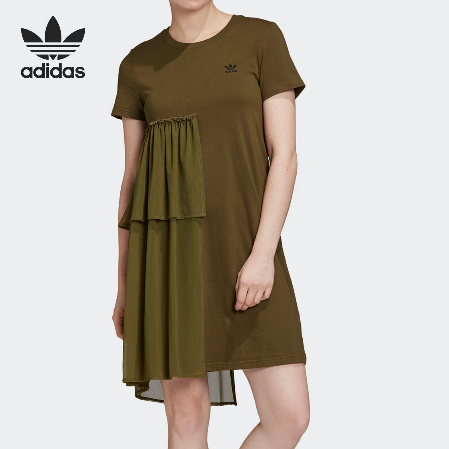 Adidas/阿迪达斯正品三叶草 Dress 女子运动休闲裙子 GK5180