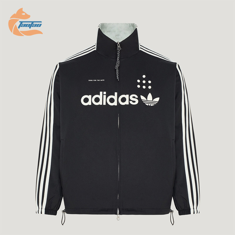 Adidas/阿迪达斯正品三叶草男女款印花双面穿运动外套LF5251