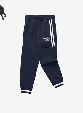 Skechers/斯凯奇正品春季女童休闲运动针织收口长裤P123G006