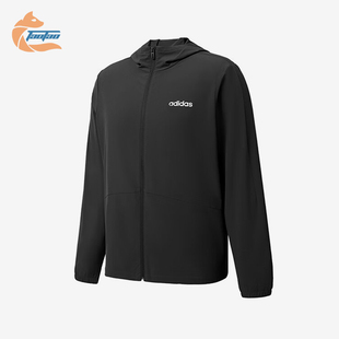 Adidas/阿迪达斯正品新款男女黑色纯色经典休闲夹克外套JN8451