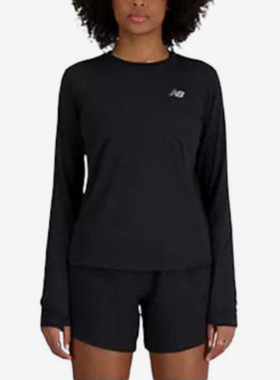 New Balance/NB正品2025新款女子时尚舒适百搭长袖T恤WT41256-BKH