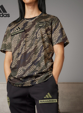 Adidas/阿迪达斯正品阿森纳联名男士足球训练运动短袖IN4752