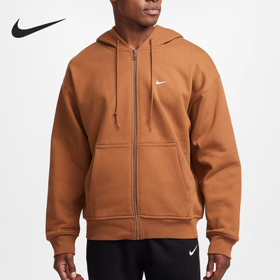 Nike/耐克正品Solo Swoosh男士复古连帽口袋外套FZ1165-281
