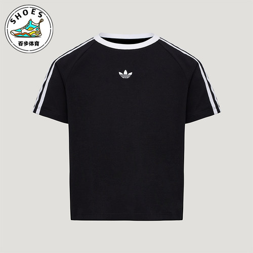 Adidas/阿迪达斯正品三叶草LACET-SHIRT新款经典短袖T恤KU3111