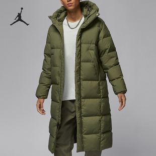 Nike/耐克正品JORDAN男士中长款保暖连帽羽绒服FV7270-222