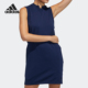 连衣裙GM0828 2025女士运动高尔夫训练无袖 Adidas 阿迪达斯正品