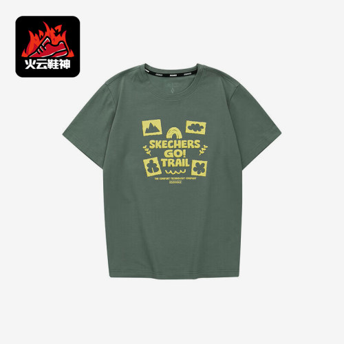 斯凯奇女士运动圆领短袖