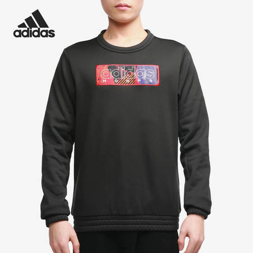 Adidas/阿迪达斯正品当季新款男子宽松休闲印花长袖套头衫 GQ2833