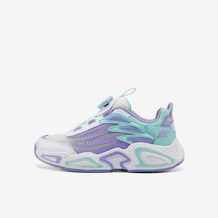 Skechers/斯凯奇正品四季款大童旋转扣透气运动休闲鞋303972L-WHT