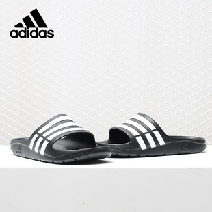 Adidas/阿迪达斯正品男女通用条纹运动休闲沙滩拖鞋 G15890