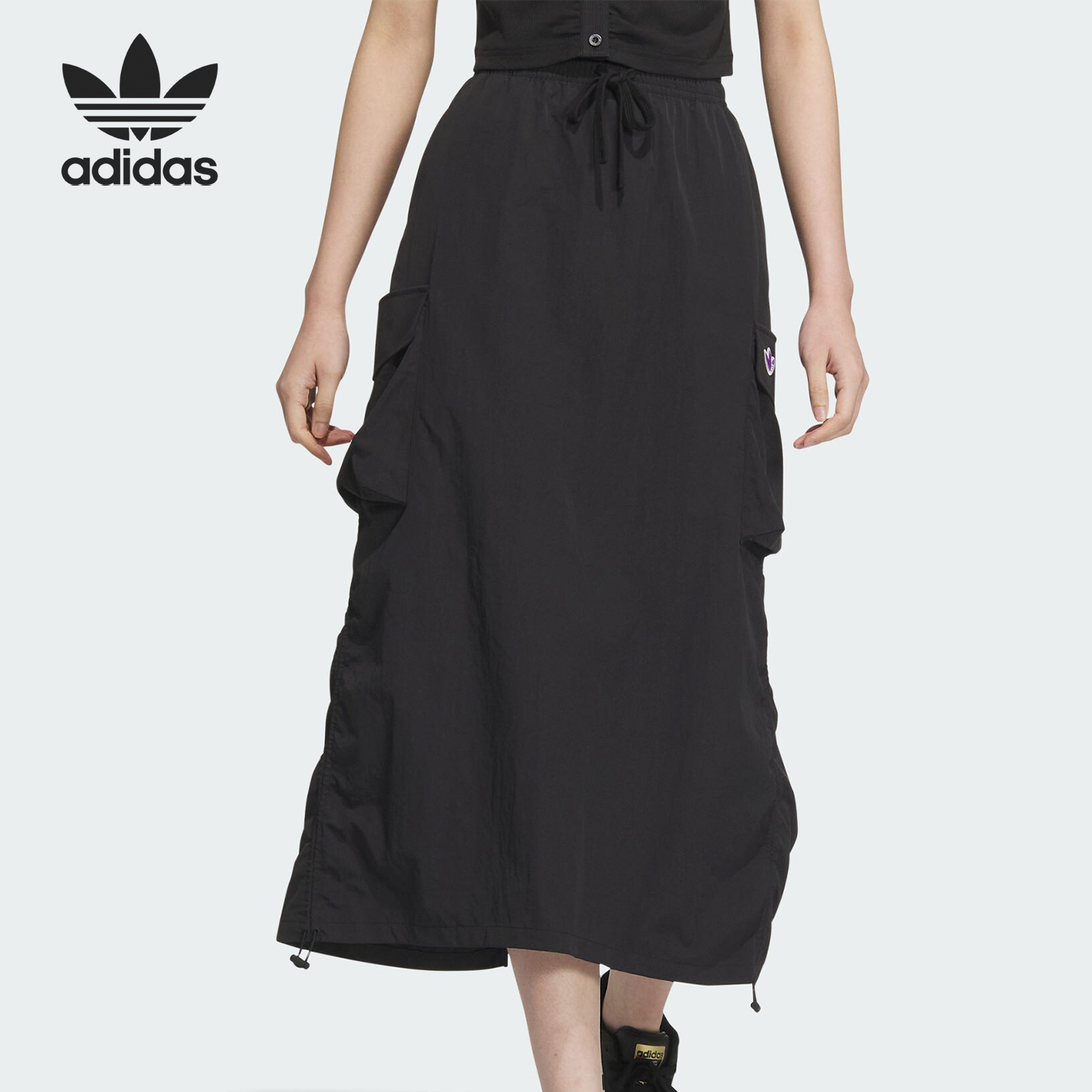 Adidas/阿迪达斯正品三叶草女士工装风运动半身裙JM2713