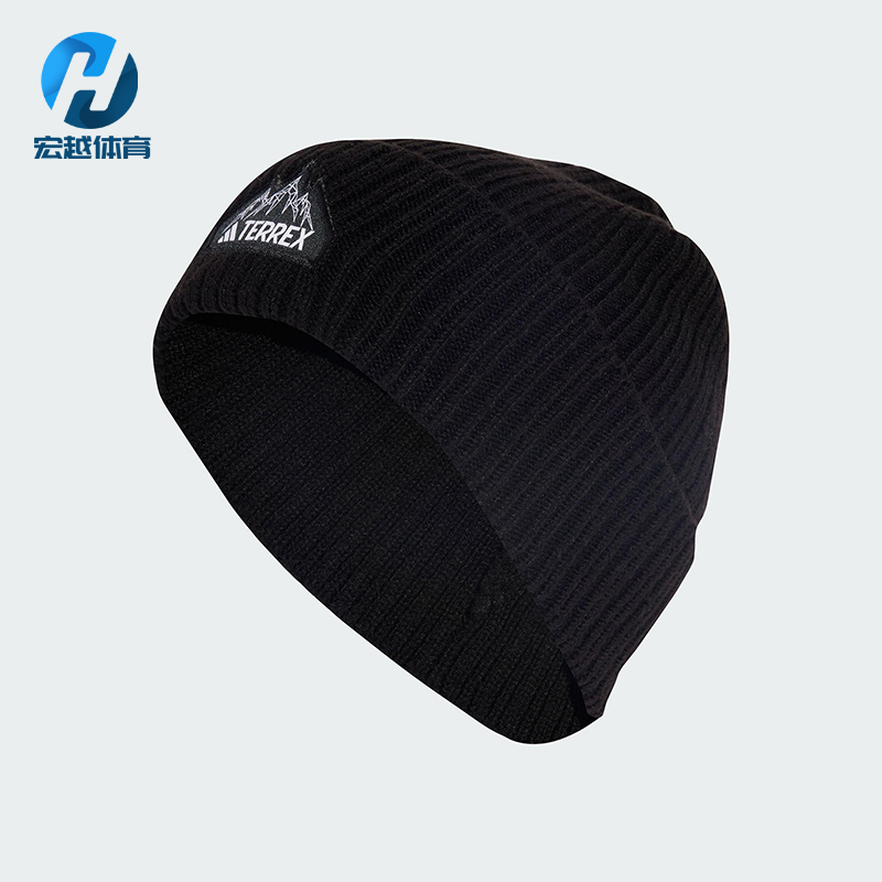 Adidas/阿迪达斯正品2025年男女运动经典针织保暖绒线帽JM0463