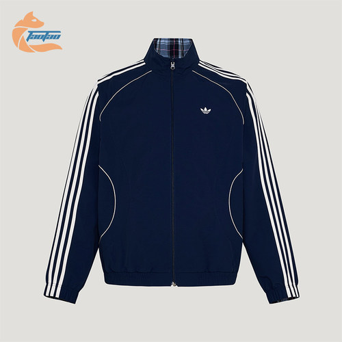 Adidas/阿迪达斯正品三叶草男士休闲立领双面穿宽松外套KT6367