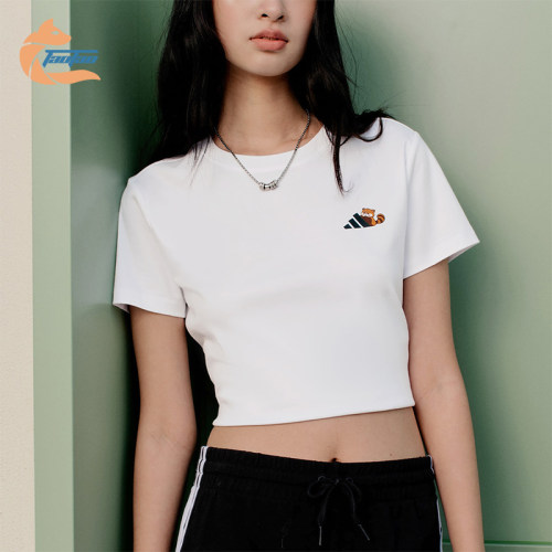 Adidas/阿迪达斯正品GFXT-SHIRT1新款女经典白色短袖T恤KX6814
