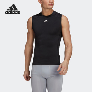 TEE防晒UPF50 Adidas 运动男子背心HK2338 阿迪达斯正品