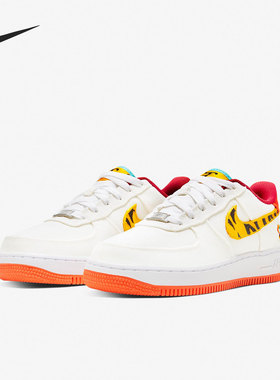 Nike/耐克正品AIR FORCE 1 AF1新年女子GS大童板鞋DQ4502-171
