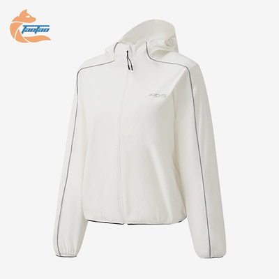 Adidas/阿迪达斯正品女连帽外套户外休闲外出经典夹克外套KQ5374