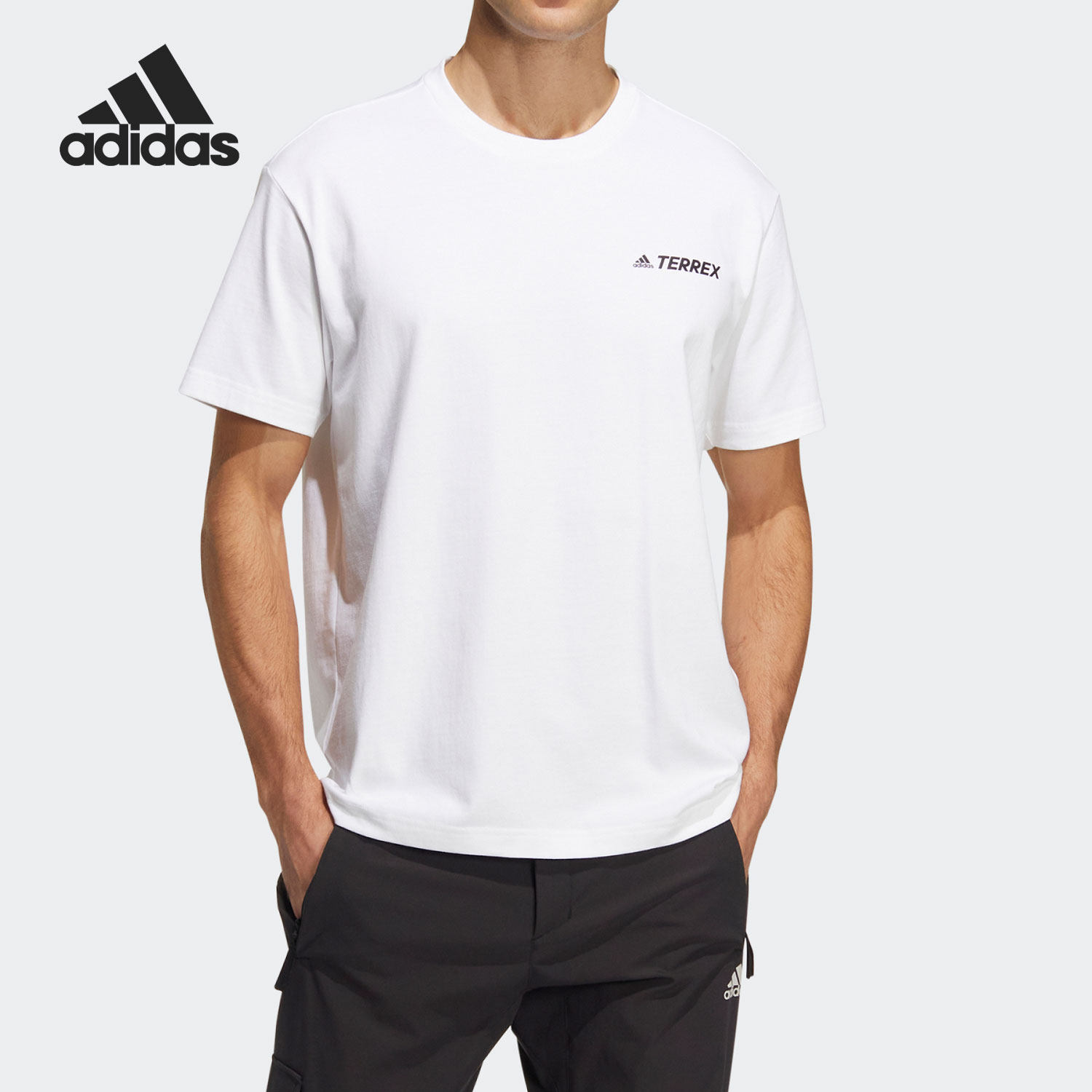 Adidas/阿迪达斯正品TERREX 男女夏季户外运动短袖T恤 HM3548