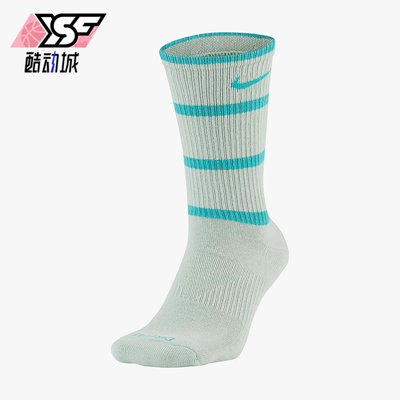 Nike/耐克正品新款男女条纹运动透气经典中筒袜一双装DC3534-302