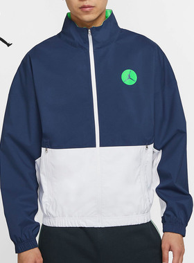 Nike/耐克正品男装新款休闲透气翻领篮球运动夹克外套CW0838