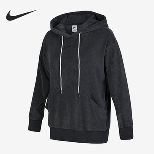 女子毛巾布休闲连帽卫衣DV7825 Nike 新款 春季 060 耐克正品