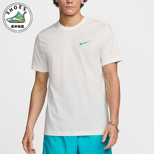 新款 夏季 男士 休闲印花针织运动短袖 133 Nike FZ5418 耐克正品