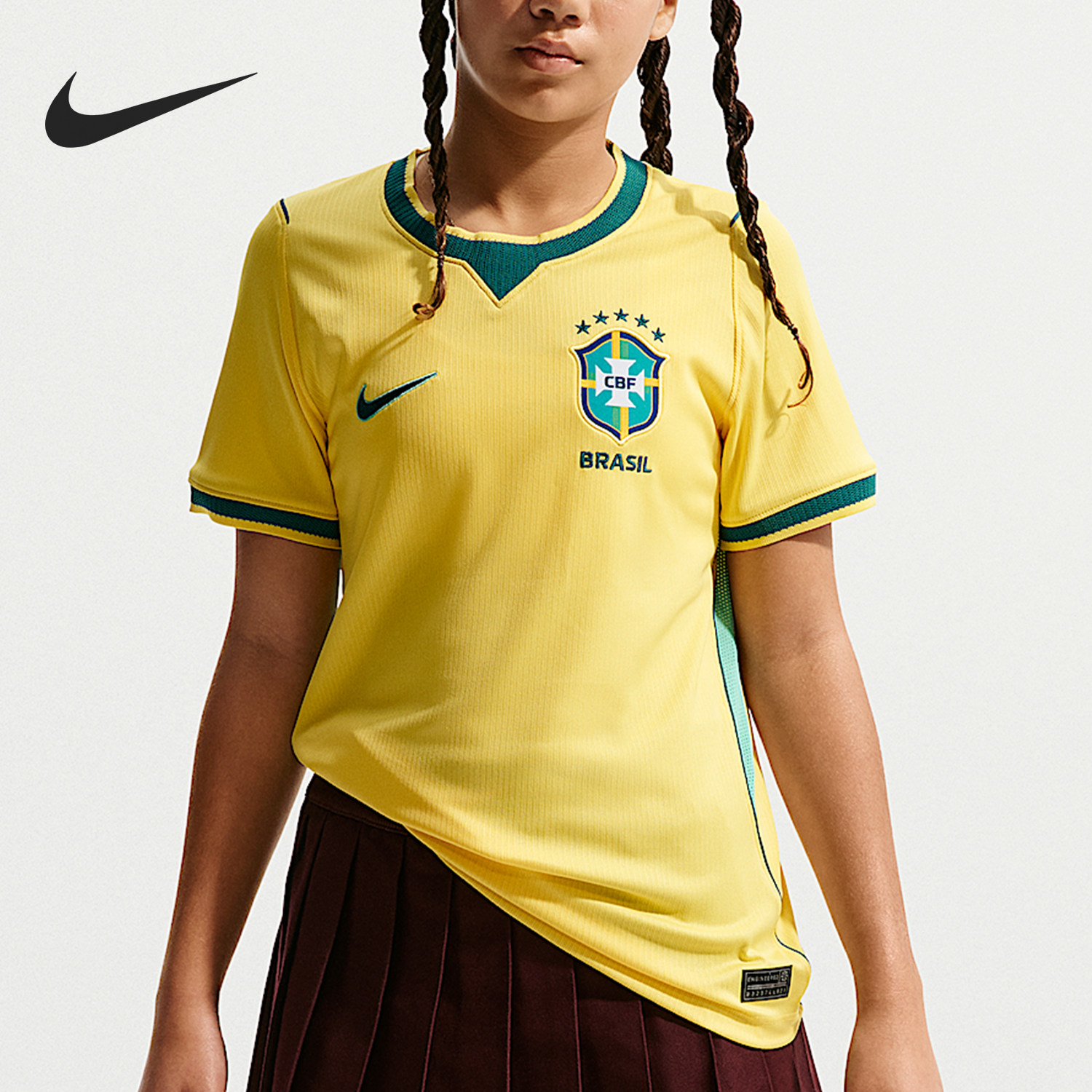 Nike/耐克正品Stadium新款儿童经典黄绿色时尚足球衣IO2231-724